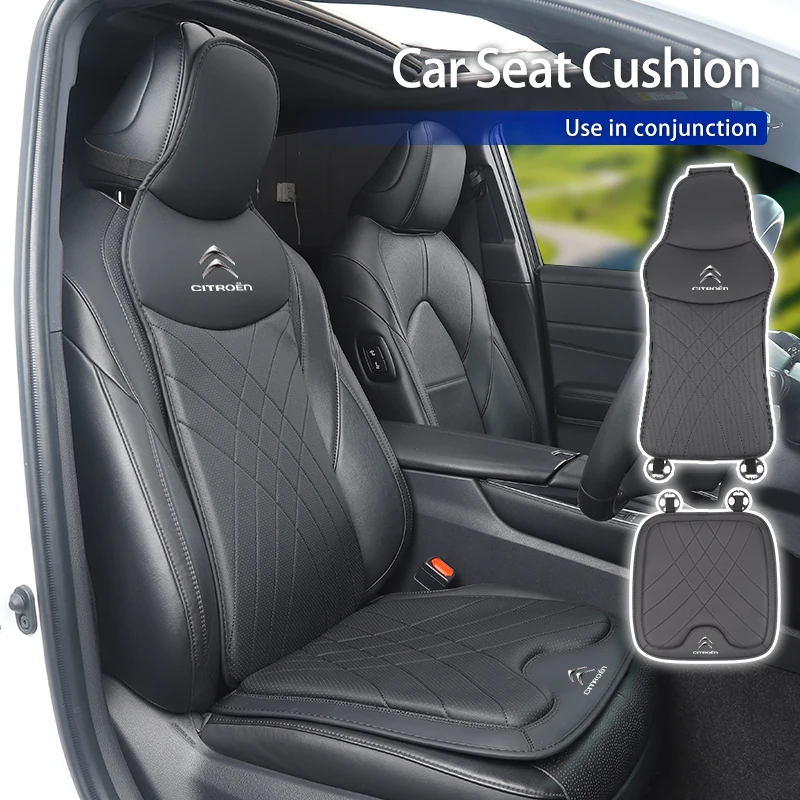 

Car Front Rear Seat Cover Leather Cushion Backrest Protective Mat For Citroen C4 C3 C5 C1 C2 VTS Berlingo Celysee Xsara Picasso