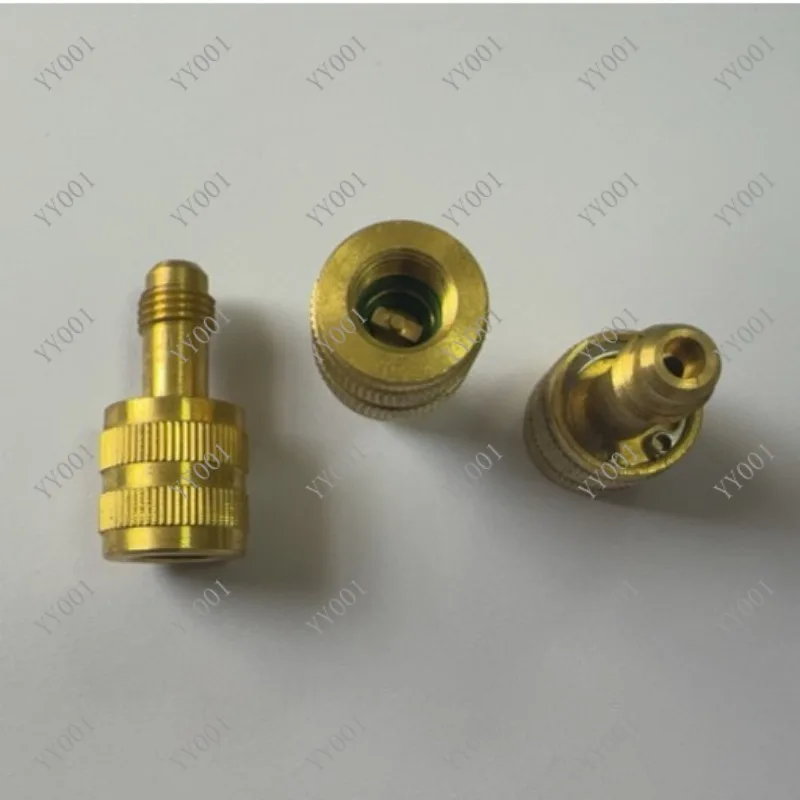 

Two 1/4 SAE Self-Sealing Adapter Tank Bottle Connectors Male Female Thread Low Loss Adapters AD88SS