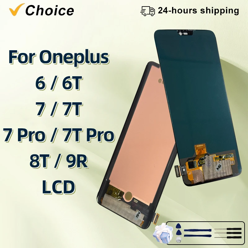 New OLED For OnePlus 6 7 LCD 1+6T 1+7T 7Pro 7TPro Display Touch