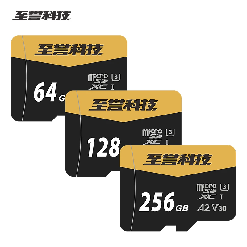 EXASCEND Original microSDXC Memory Card A2 U3 V30 Micro SD Card 64GB 128GB 256GB Flash TF Card for Phone UAV DVR Up to 175Mb/s