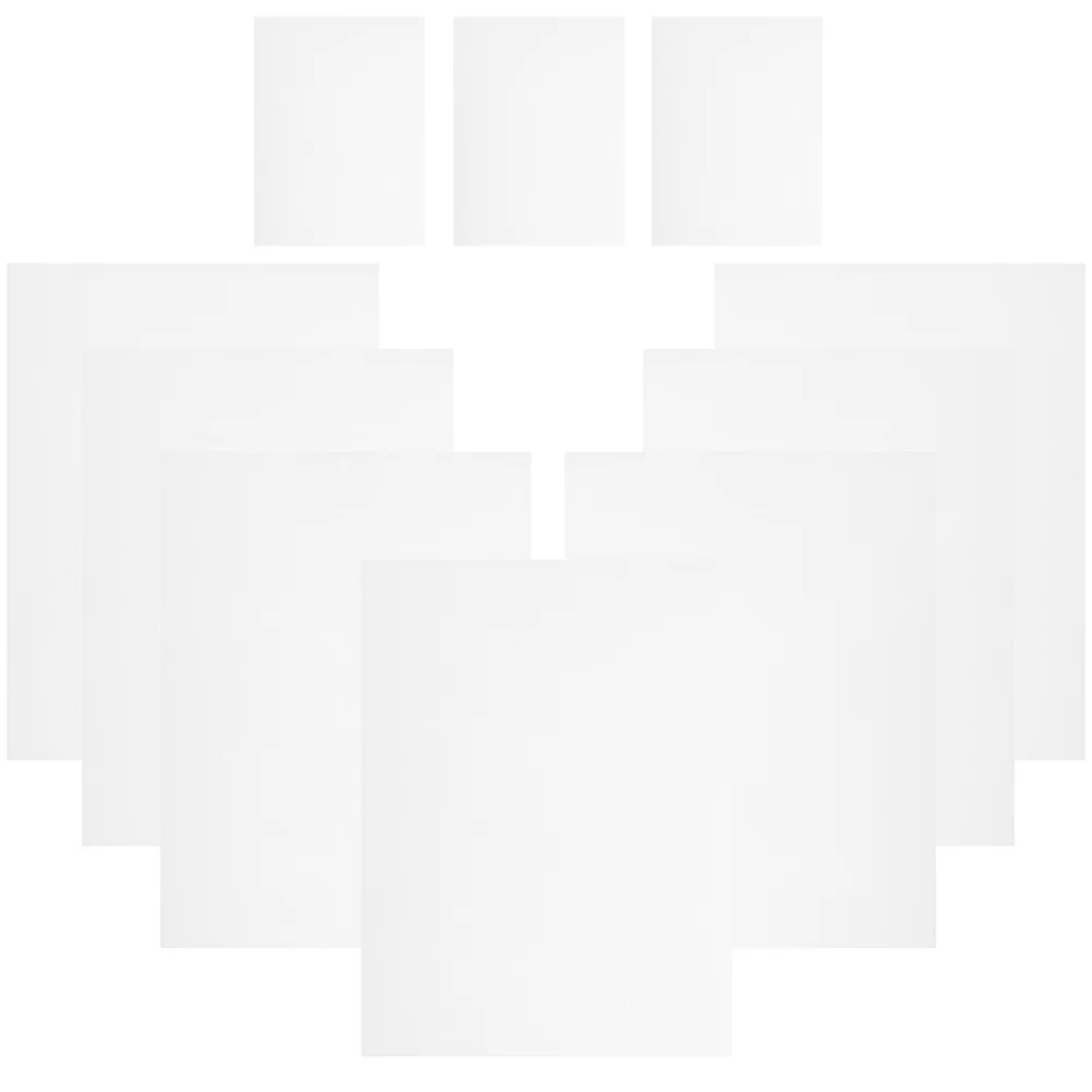 10pcs 10 White Foam Boards Decorative Display Flexible Drop-resistant Thick Poster for Kindergarten Projects Model Making