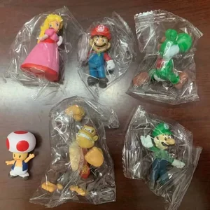 Super Mario Bros PVC-Puppen für Kinder, Spielzeug, Yoshi Luigi, Donkey Kong, Pilz, Geburtstagsgeschenke, 6-18 Stücke 8 Hauptverkaufspilze von Mario - №6