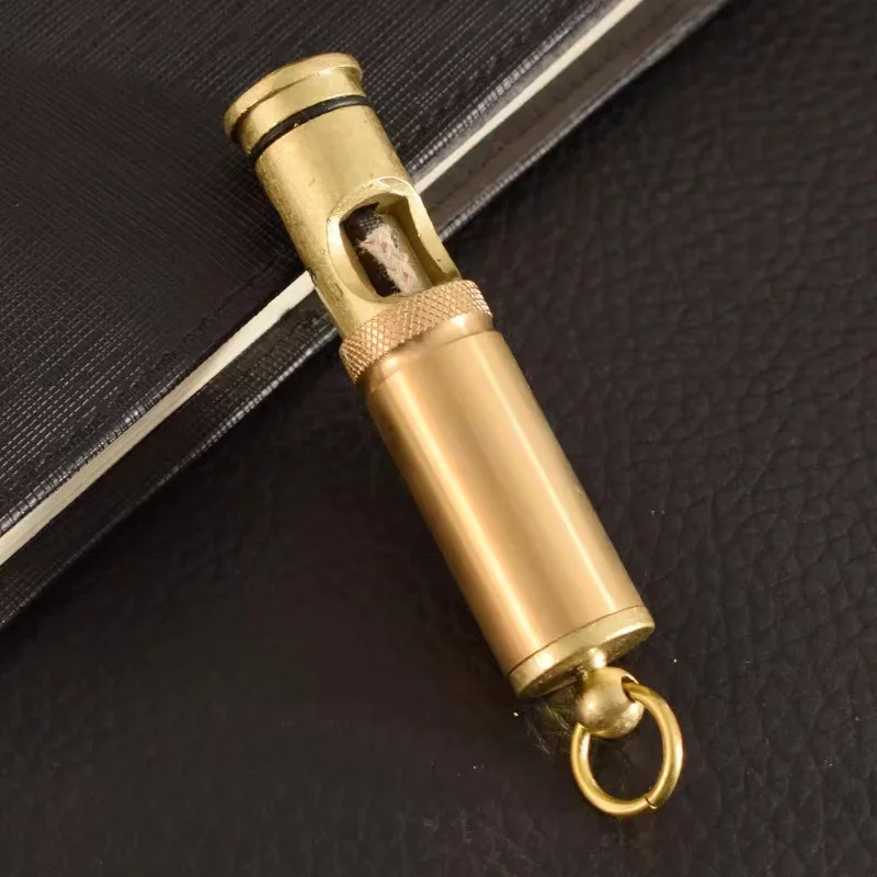 Retro Free Fire Torch Lighter Grinding Wheel Flint BrassKero sene Oil PipeLighters Cigarette Gas oline Windproof Gadgets For Men