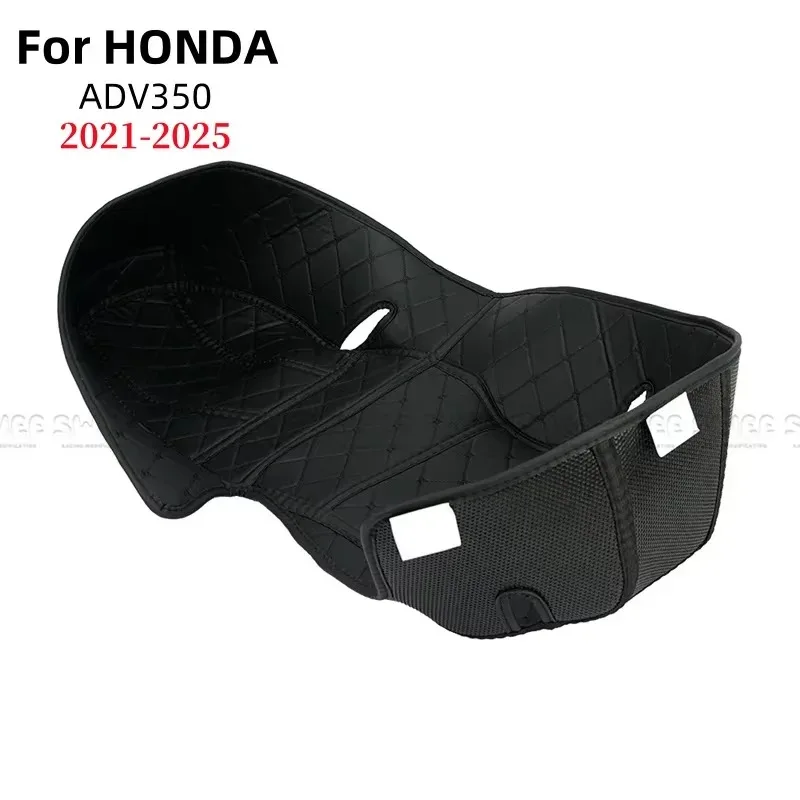 

For HONDA Forza350 ADV350 2021-2025 Motorcycle Rear Trunk Protector Liner Compartment Pad Waterproof PU Seat Storage Box Mat