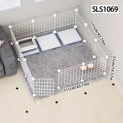 Dog pen Indoor fence Small medium dog Teddy home isolation door fence Pet guardrail cat cage Rabbit cage