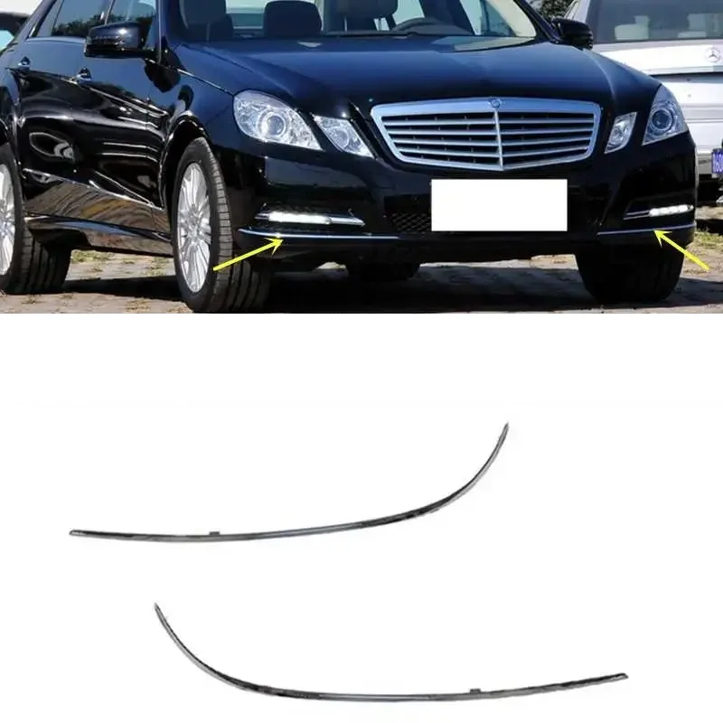 Front bumper chrome strip For Mercedes Benz E Class W212 E200 E260 E280 E300 2009-2013