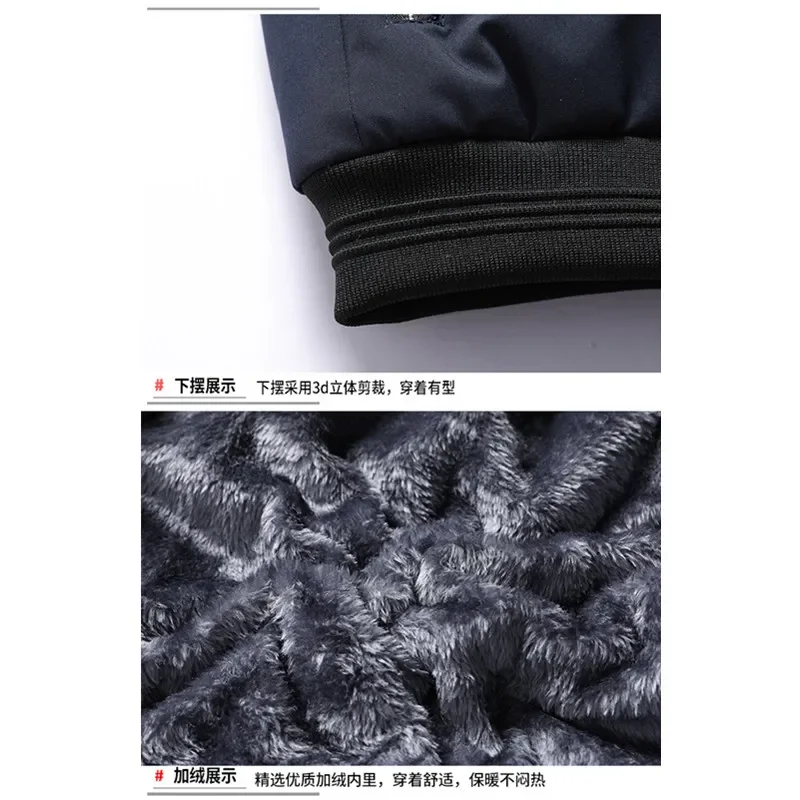 سترة قطن سميكة دافئة موضة عادية هدية للأب الزوج ملابس رجالية عالية الجودة الساخن Casacos De Inverno Masculino