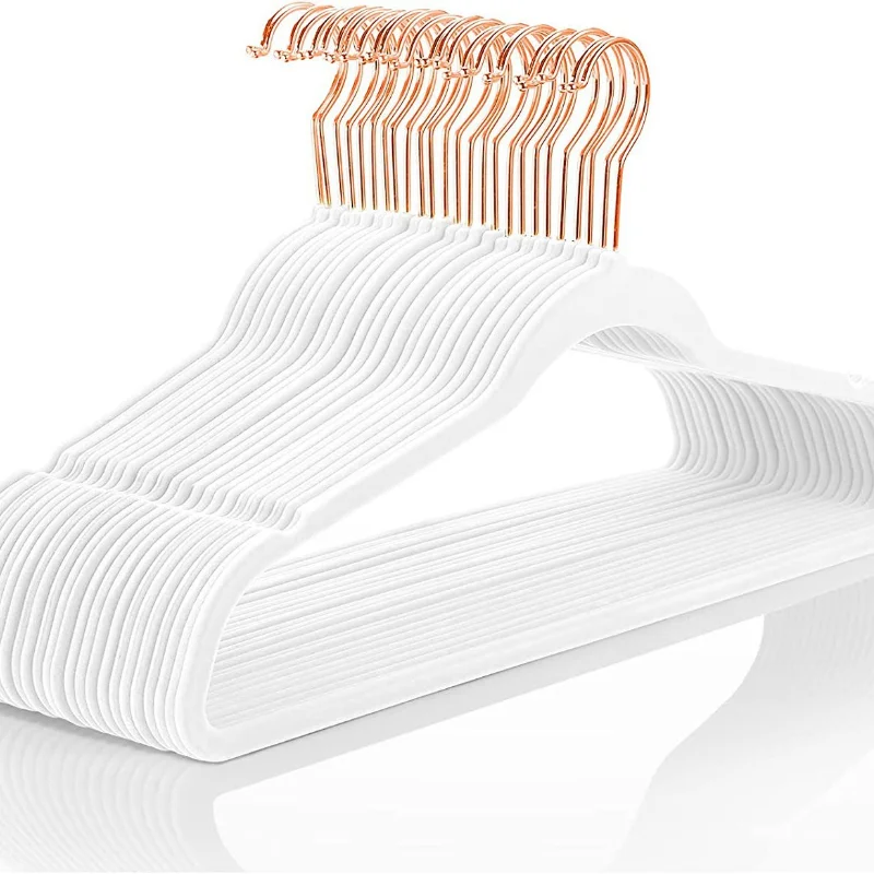10/20/50 stuks baby fluwelen hanger, slanke antislip en ruimtebesparende draaibare haken kinderen fluwelen hangers kledingkast thuis kapstok - afbeelding 2