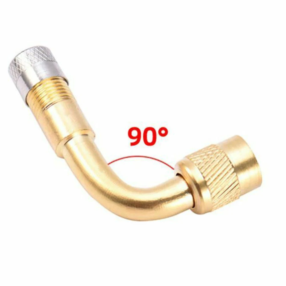 45 90 135 Degree Angle Bent Valve Adaptor Tyre Tube Valve Extension Adapter For Truck Car Motorcycle Bike Ebike Replacement Part