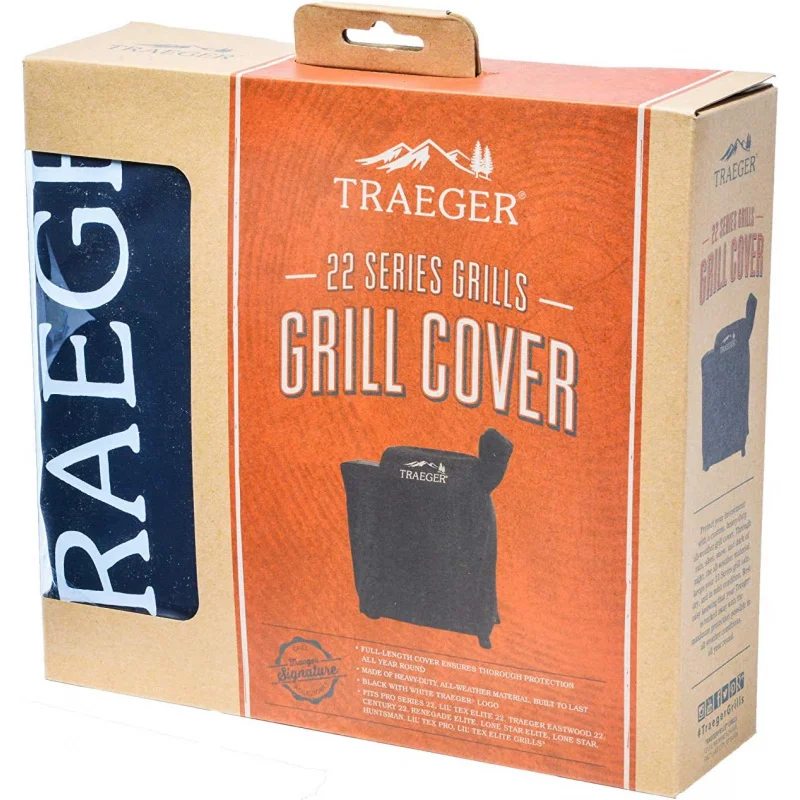 Traeger Grills BAC503 Full-Length Grill Cover Grill Accessory - Pro 575/ Pro 22, Black