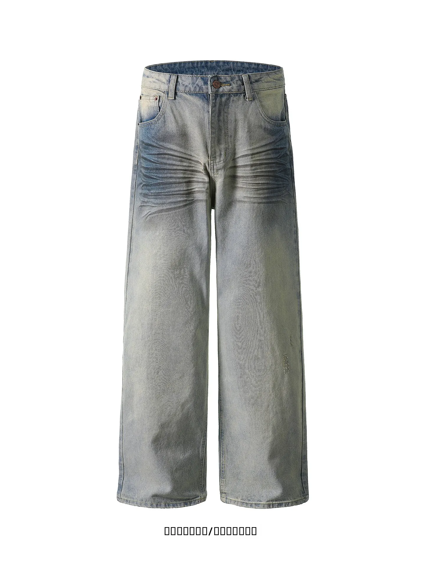 

Свободные прямые джинсы в винтажном стиле, светло-голубые, повседневные, модные, удлиненные, американского кроя, молодежные, с высокой талией