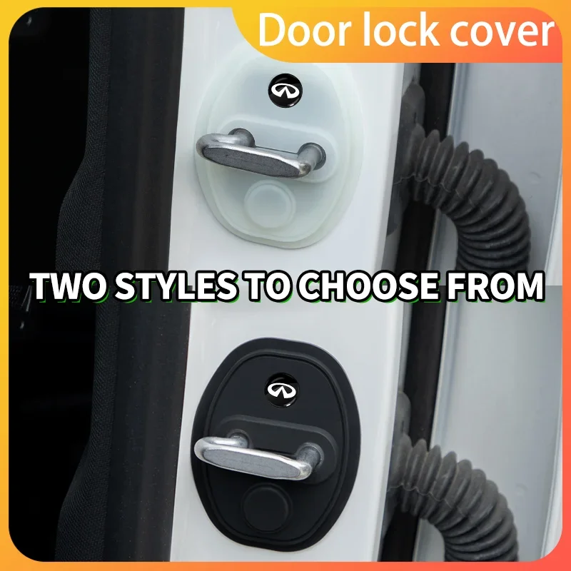 

4PCS Car Door Lock Cover Case Accessories For Infiniti FX35 Q50 G35 coupe QX70 FX G37 Q30 QX56 I30 M35 FX37 QX4 QX60 FX50 M37