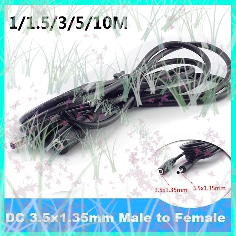 1/1.5/3/5/10M DC 5V 2A Power Cable 3.5mmx1.35mm Male to Female Extension Cord Adapter Connector for CCTV Camera Led Light Strip
