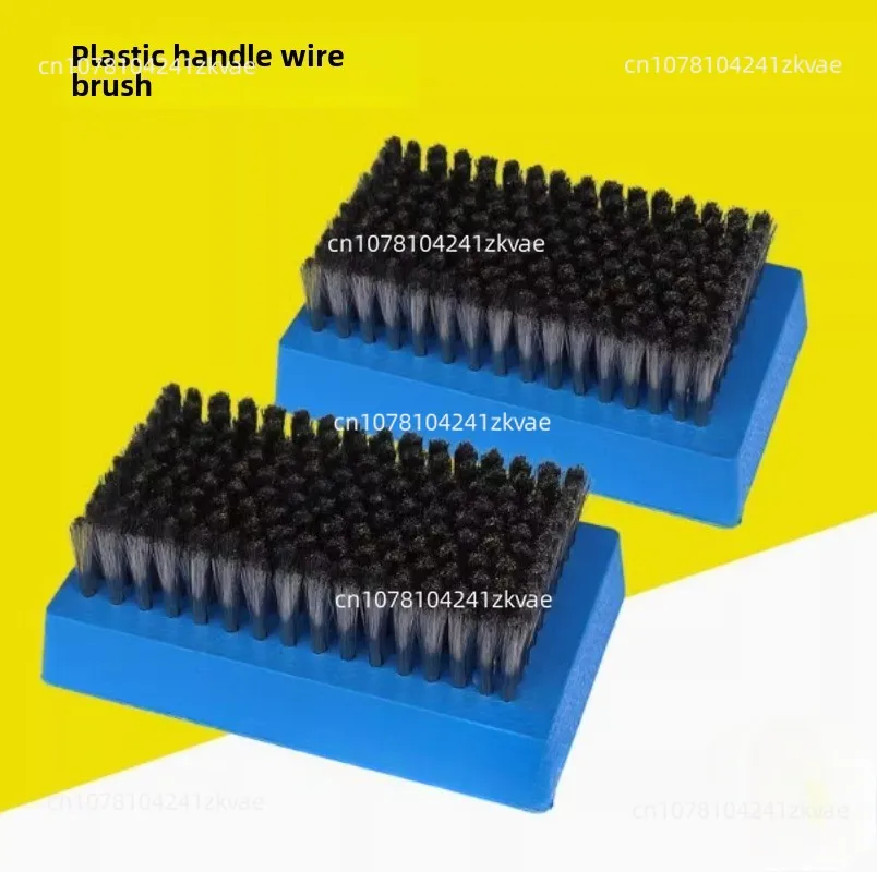 Brush Plastic Handle Steel Wire Brush Wallpaper Printing Anilox Roll Cleaning 0.076 Wire Diameter Corrosion and Resistance