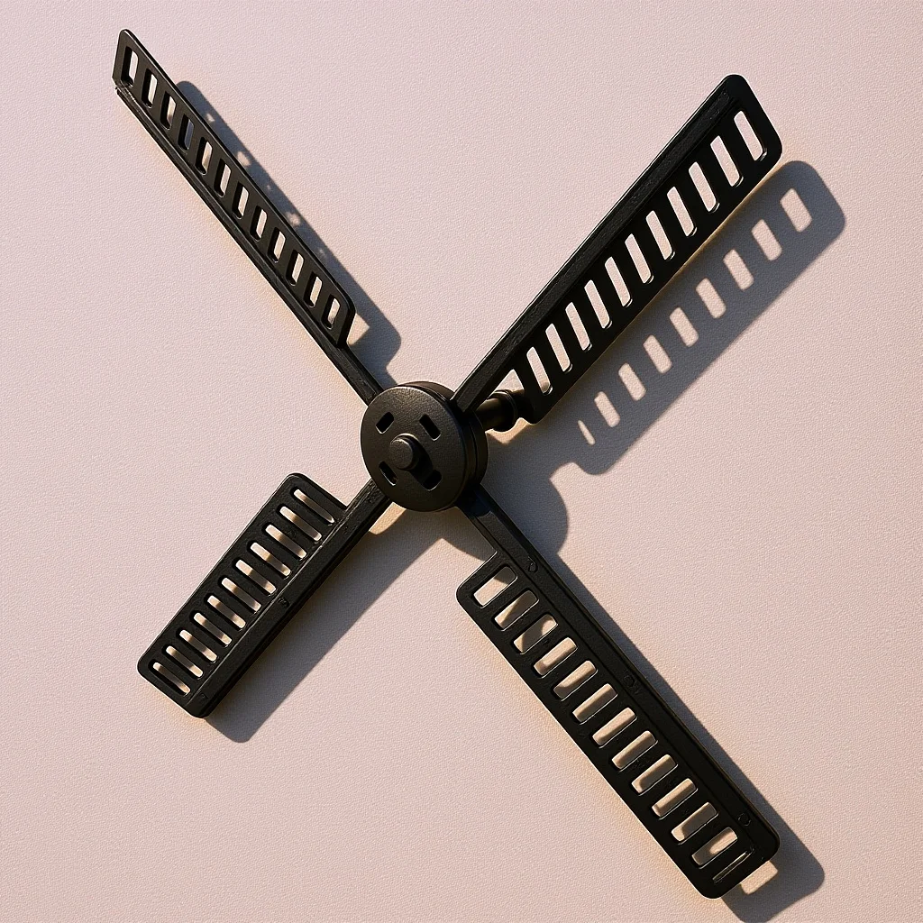 

1Set Solar Powered Windmill Accessory Fade Resistant Plastic for Garden Yard Landscape Rotating Wind Mill Part