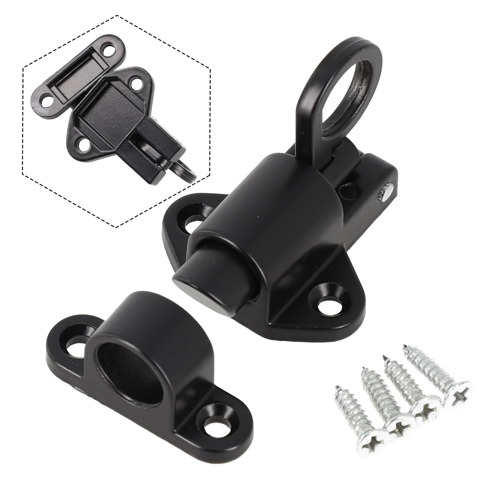 

Automatic SashLock Door Latch 4.13*2.36*2.17\\\\\\\" Aluminum Alloy Black/white/silver Color Home Hardware Brand New