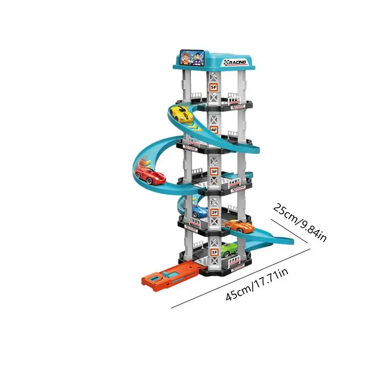 Zabawka garażowa wózek wyścigowy zestaw zabawek torowych przedszkole gry samochodowe zestaw pojazdów świąteczny prezent urodzinowy dla chłopców dziewcząt maluch zabawka dla dzieci