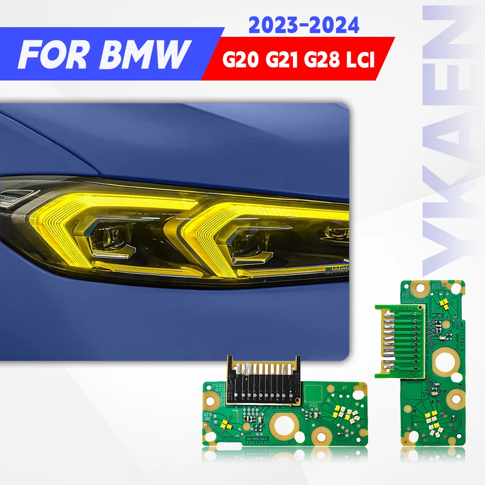 

Yellow Amber Red LED DRL Board Module For BMW 3 Series G20 G21 G28 LCI Adaptive LED Headlight Daytime Running Light 63115A57073