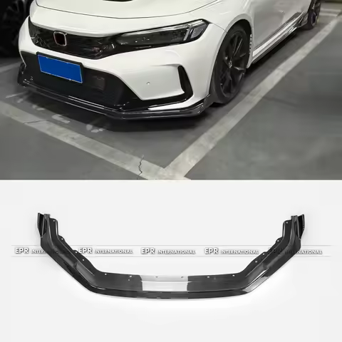 For 2022+ Civic Type-R FL5 EPA-A Design Front Lip | Dry Carbon Fiber Construction | OEM Precision Fitment | Aggressive Stance