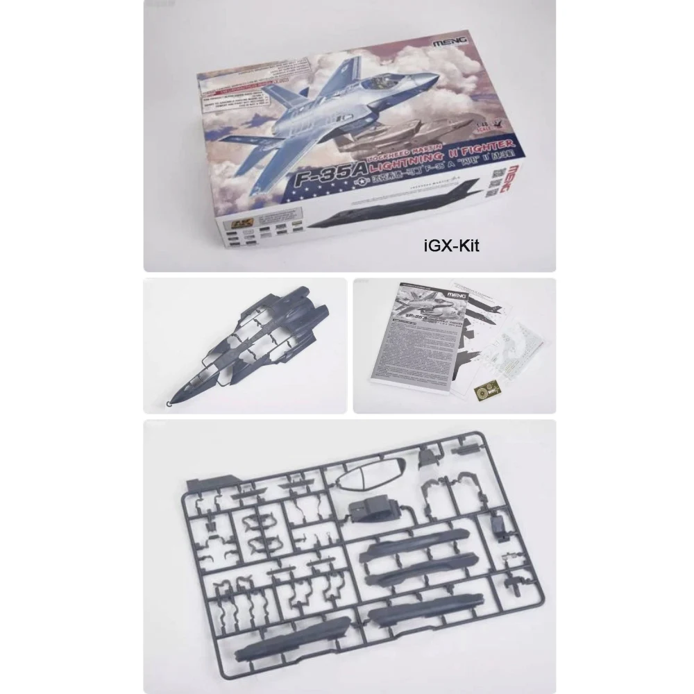 Meng LS-007 1/48 Scale US F35 F-35 F35A F-35A Lightning II Fighter Plane Aircraft Plastic Assembly  Building Model Kit