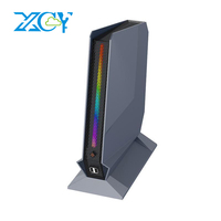 XCY Mini Desktop PC Intel Core i7-12700H RTX3050 8GB GPU 32GB/64GB DDR4 1TB/2TB NVMe SSD WiFi6 Windows11 2xHDMI Type-C RGB Light