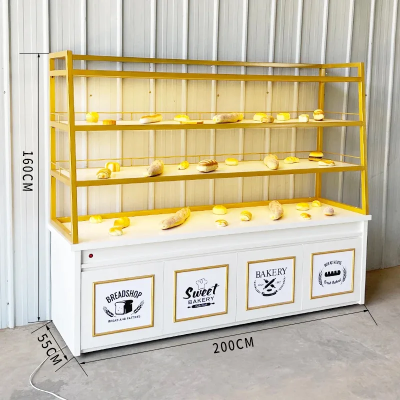 

Customize.Hongzhan Hot Sale Customized Wooden Bread Display Cabinet Bakery Display