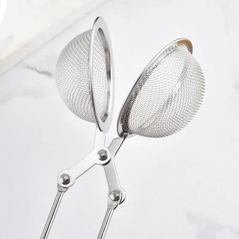 Durable Stainless Steel Tea Ball Infuser Fine Mesh Filter Reusable Food Grade Strainer for Loose Tea Home Brewing