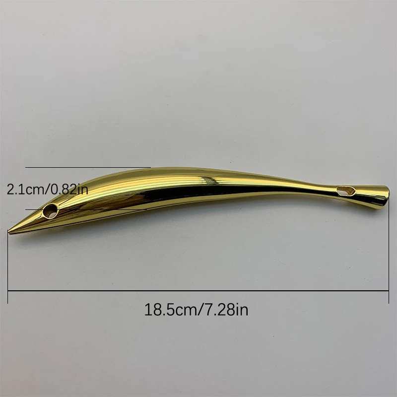 Gold Dolphin Shape Metal Bag Handle Frame For Women Handbag Handles Purse Strap Shoulder DIY Bags Accessories