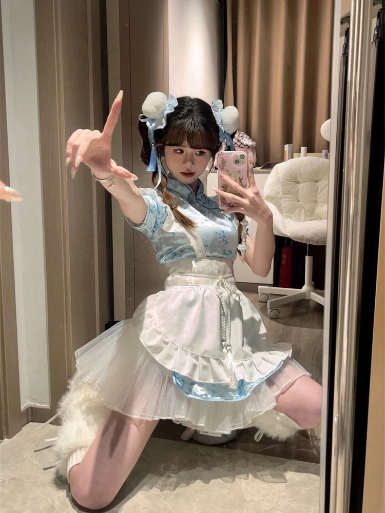 جديد الصينية Sle Dr loween Cisas Cosplay orm ort Sve خادمة orm ort ملابس يومية