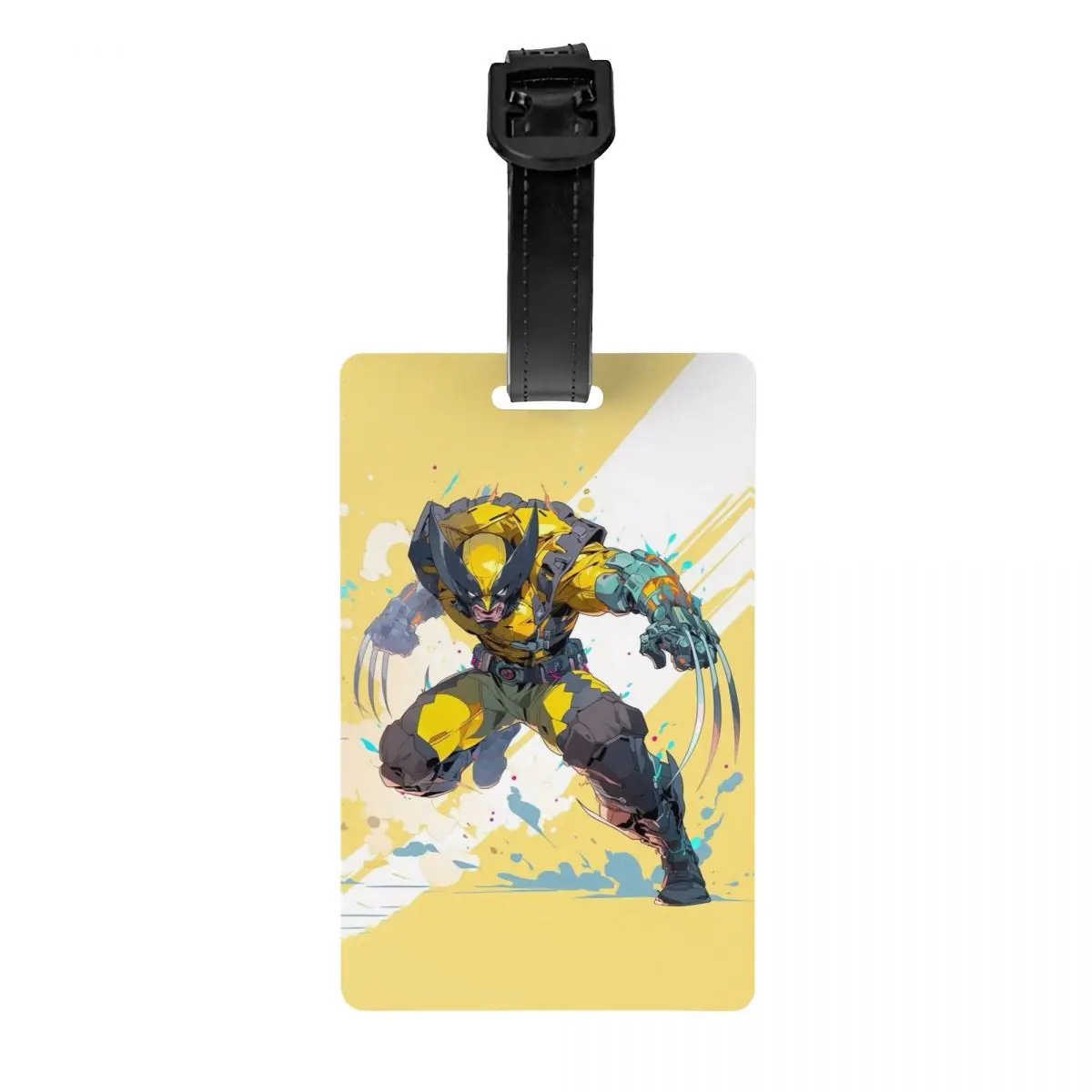 

Изготовленная на заказ багажная бирка Росомаха с именной карточкой, идентификационная этикетка с обложкой для дорожной сумки, чемодана