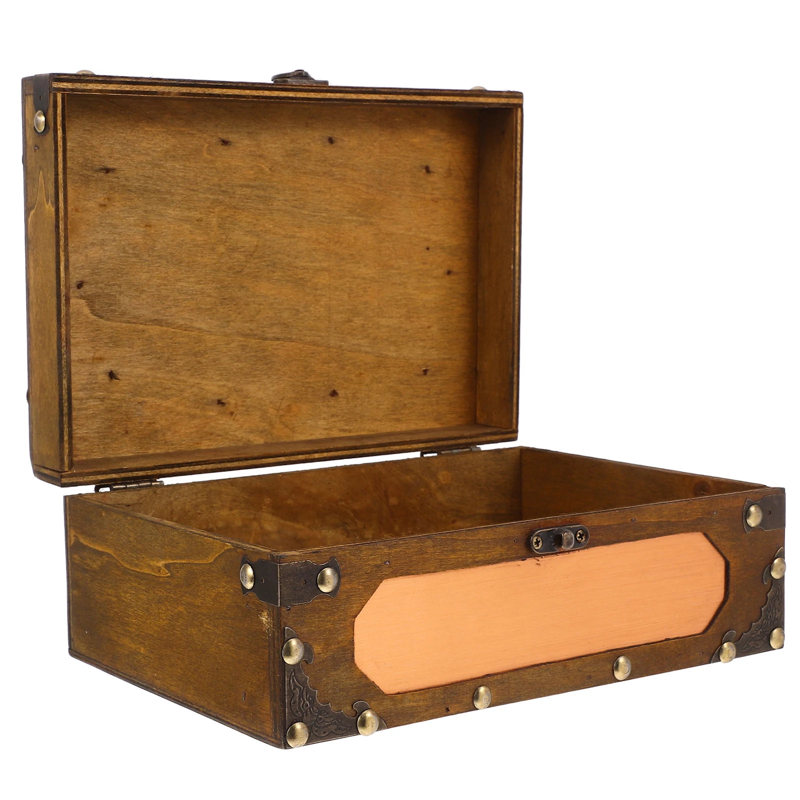 

Vintage Storage Box Wooden Treasure Chest Keepsake Boxes Tea Decorative Home Card Wedding ganizer Trinket Classroom File Folder