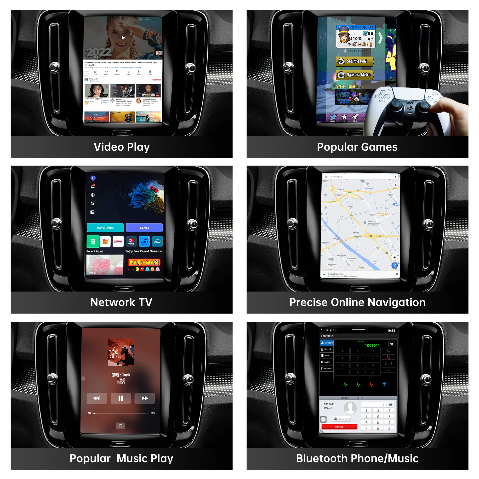 For Volvo S60 XC60 V40 V60 Android Auto interface air play car radio wireless CarPlay 8 + 128 Qualcomm CarPlay AI box android13