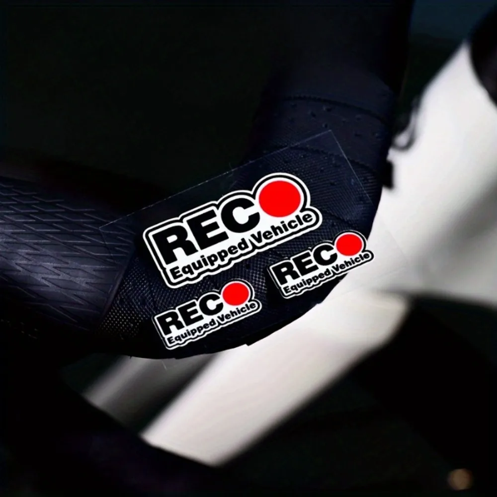

3Pcs/Set REC Pattern Vehicle Stickers, Waterproof Vinyl Decals for Car Motorcycle Bicycle Decoration