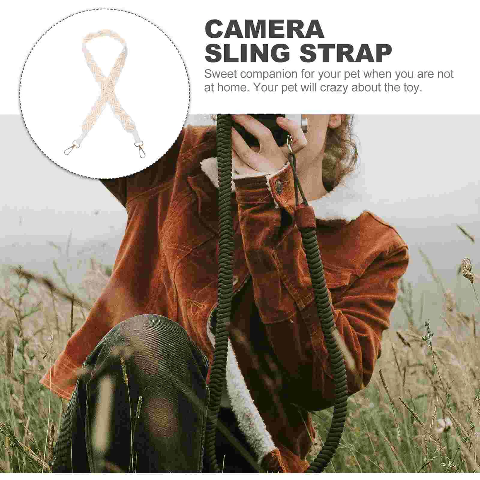 Portable Widened Cotton Rope Braided SLR Camera Outdoor Shoulder Miss Straps for Men Chain Dslr Sling