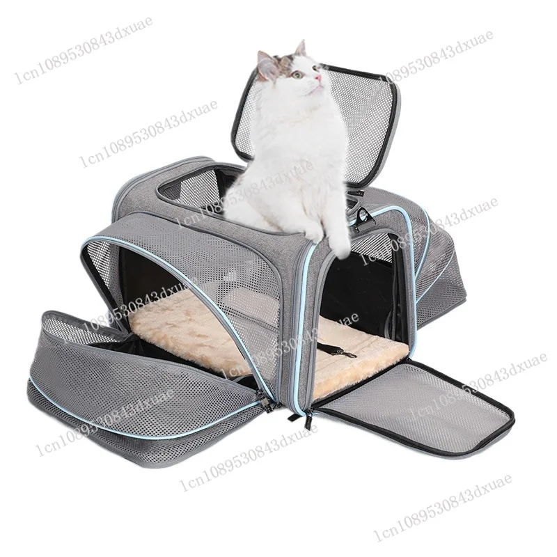

Petsfit Pet Cat Out in Large Space Aviation Pet Soft Bag Cat Bag Portable Portable Breathable on The Plane