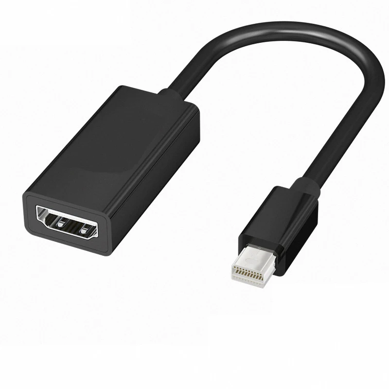 Adaptador de Conversão Mini Displayport para HDMI, Conversor de Alta Definição, Ligação para Computador e TV, MiniDP, 4K, 1080P