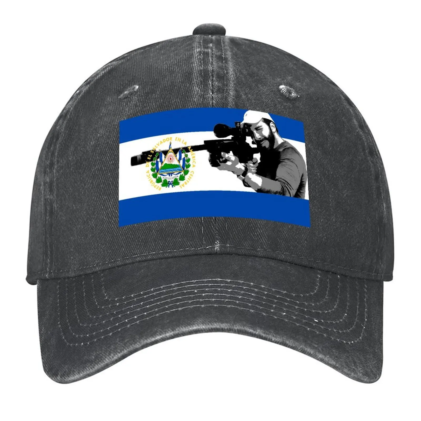 

Viva El Salvador! Nayib Bukele Baseball Cap Golf Rugby sun hat Wild Ball Hat Caps Women Men's
