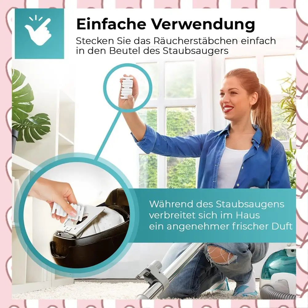 

HHTL Fragrance Sticks Fragrance Blocks Set 30X Pieces Replacement For Vorwerk Kobold VK140 VK150 FP140 FP150 Vacuum Cleaner