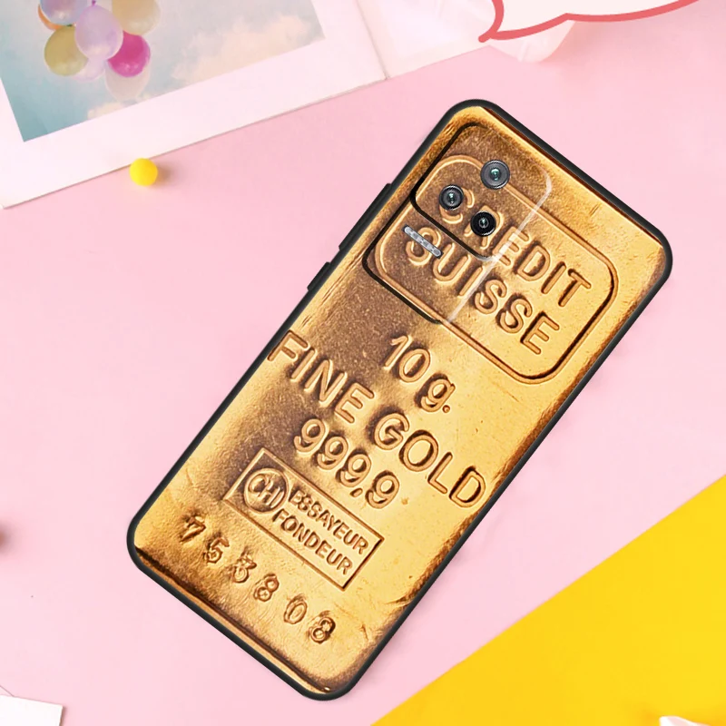 Switzerland Fine Gold Case For Xiaomi 13 14 Ultra 12 Lite 11T 12T 13T Pro POCO M6 Pro X6 X5 X3 F3 F5 M5s Cover