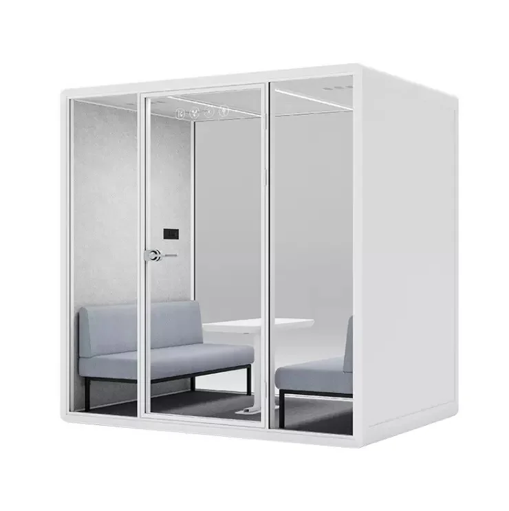 Office Pod Factory Wholesales Soundbox Acoustic Booth Soundproof Office Pod Coworking Office Medium Meeting Box