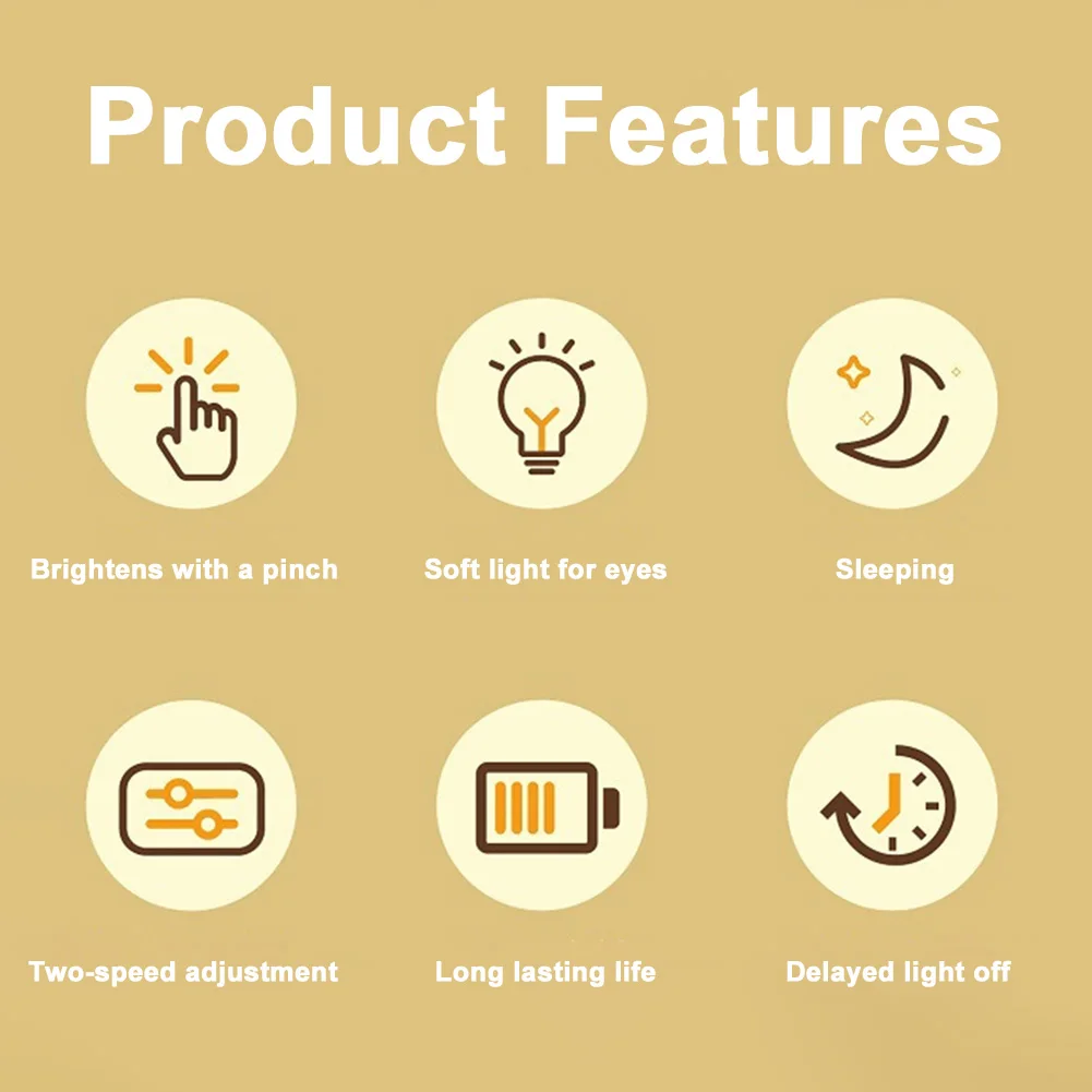 كابيبارا ضوء الليل لطيف اللمس مصباح 2 والعتاد سيليكون ضوء النوم USB شحن الحضانة ضوء الليل لديكور غرفة نوم المنزل