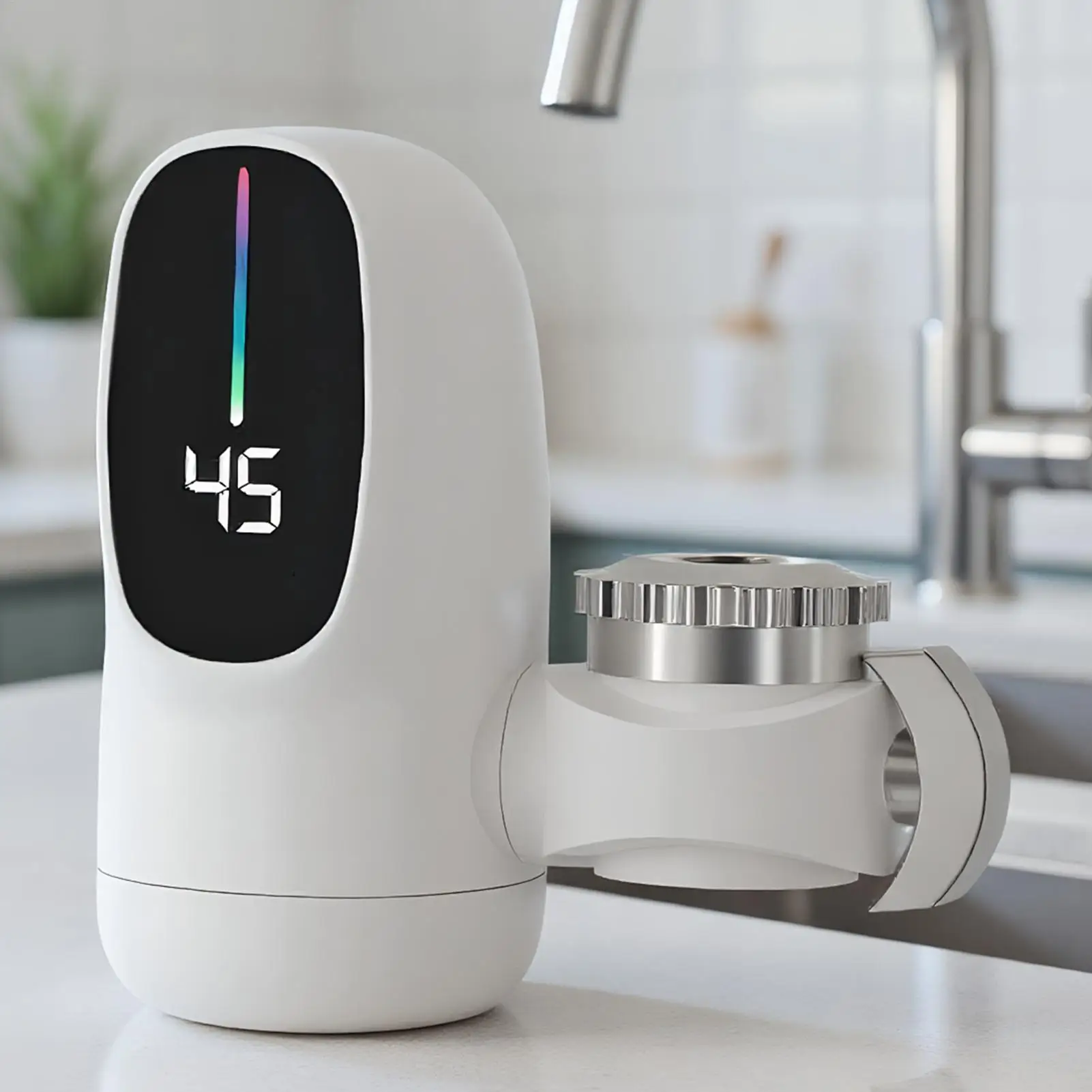 電気加熱蛇口タンクレス給湯器蛇口-led-温度表示付きタップアクセサリー-トイレ-ホテル-キッチン用