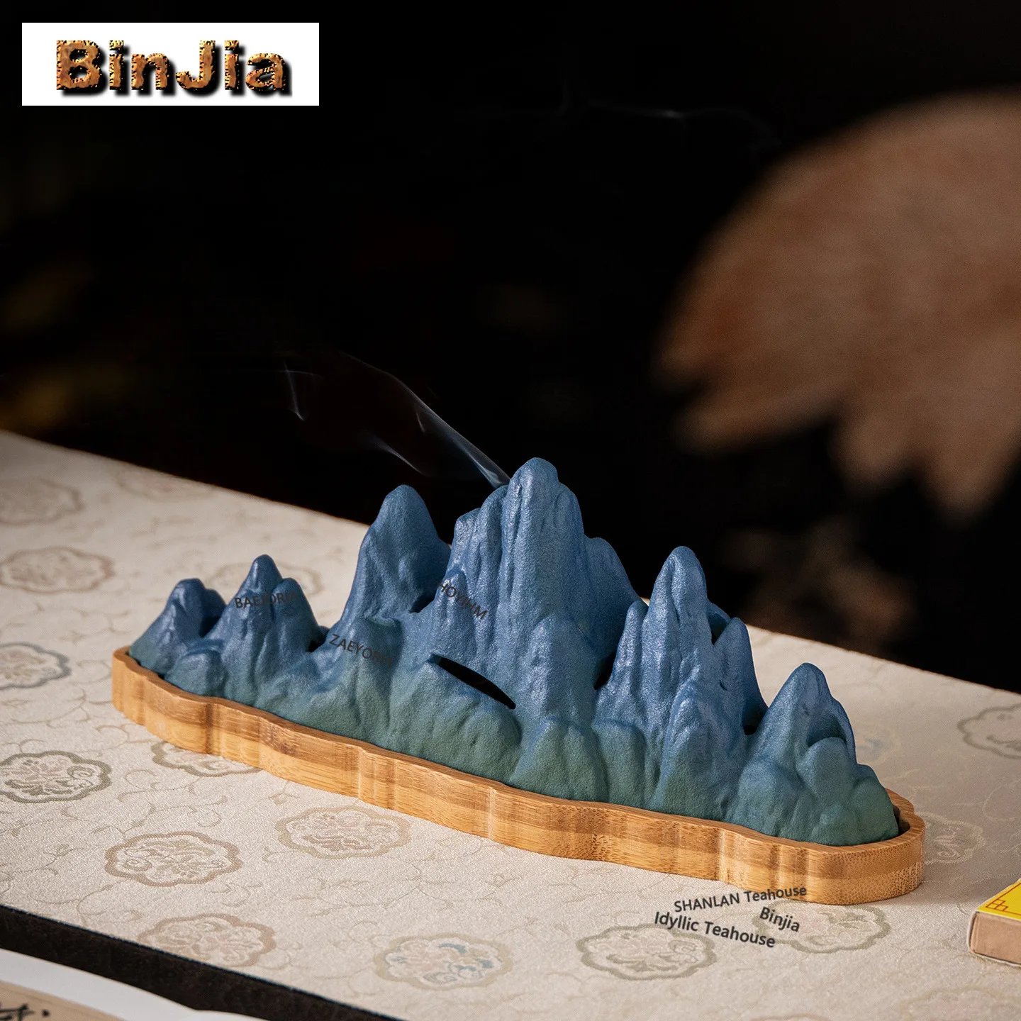 BAEJORIA Thousands Rivers Mountains Incense Holder Mist Smoking Steamers Incense Burners Consecrate Censer Tableware Decoration