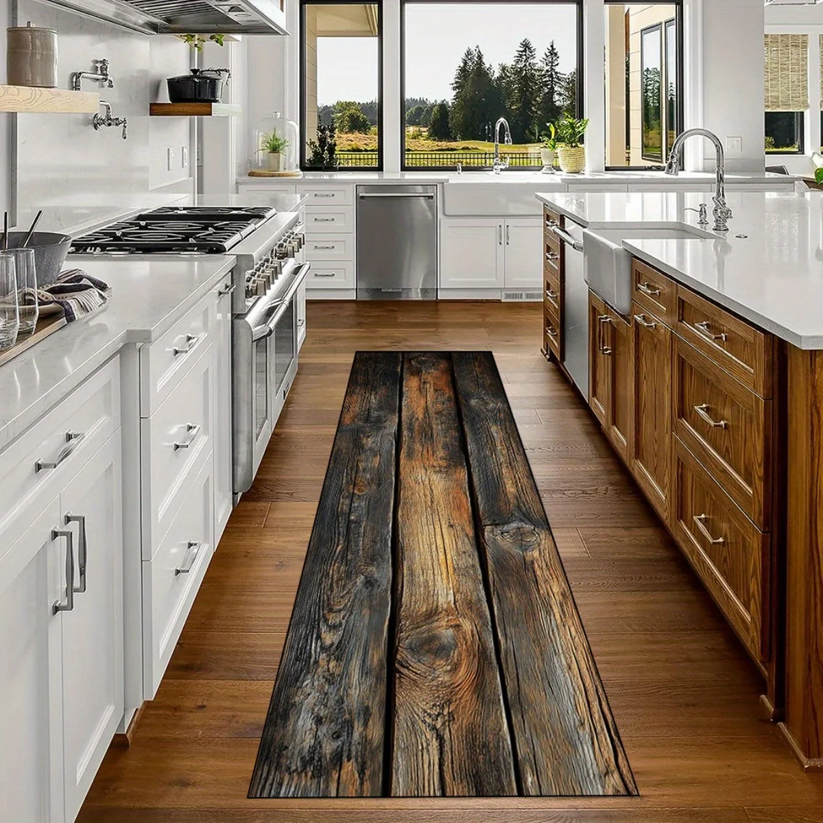 

Винтажные коврики под дерево VIKAMA — легкие и легко моющиеся, коридорные ковры, длинные кухонные ковры, украшение для дома