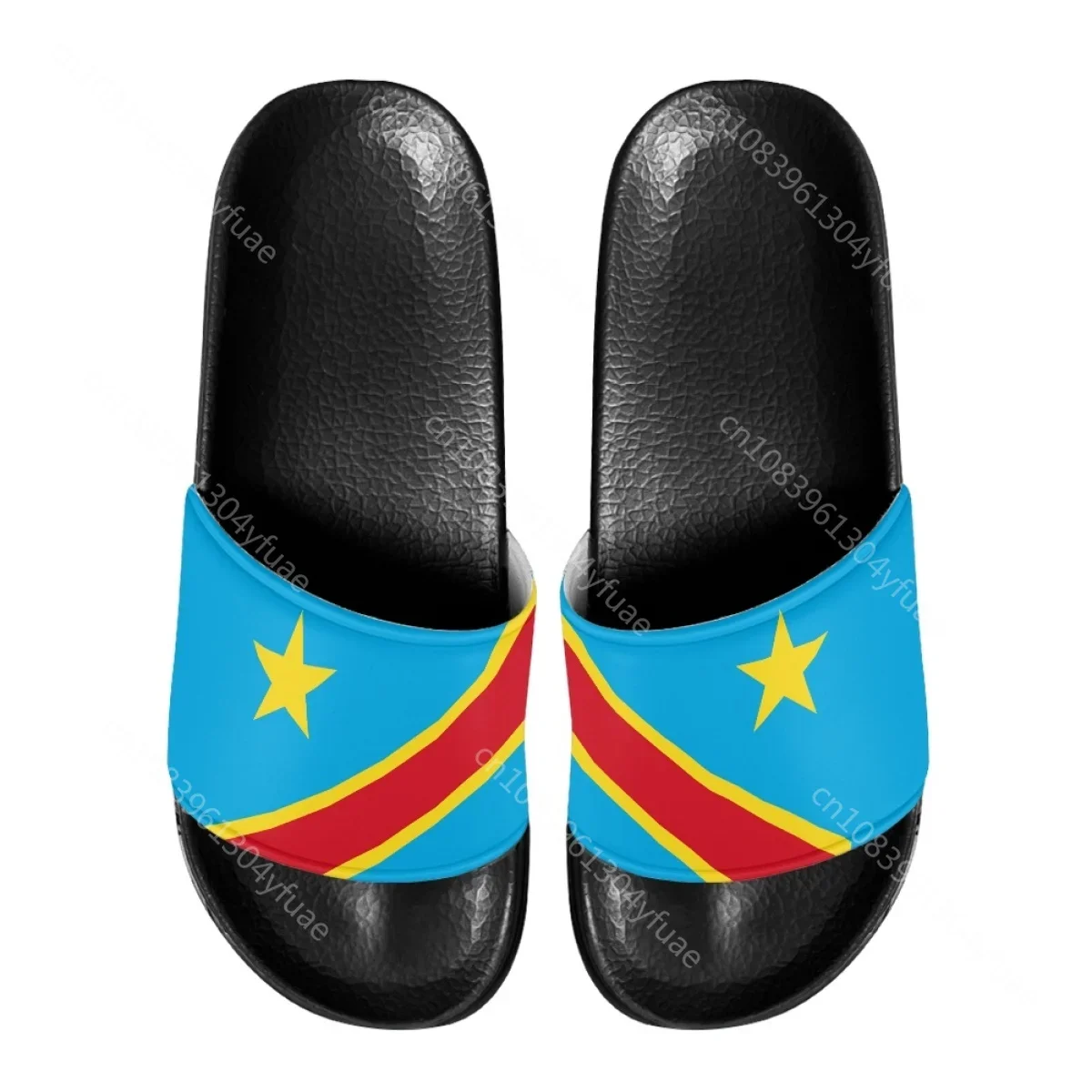 Republic Of Congo Flag Print Home Slippers Anti-Slip Casual Outdoor Slides Fashion Comfortable Beach Shoes For Women Zapatos