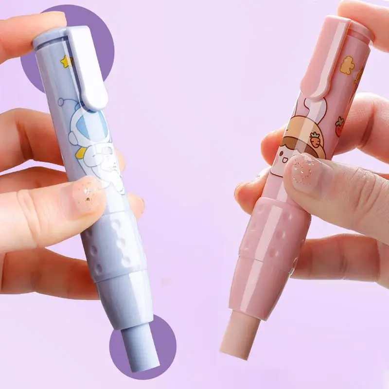 Cartoon Cute Retractable Eraser Eraser For Pencil Writing Easy To Hold And Operate Erases With Precision School Gift For