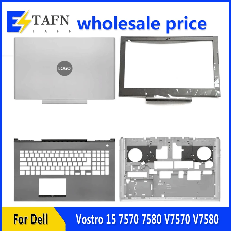 

New For Dell Vostro 15 7570 7580 V7570 V7580 Laptop LCD Back Cover Front Bezel Upper Palmrest Bottom Base Case Keyboard Hinges