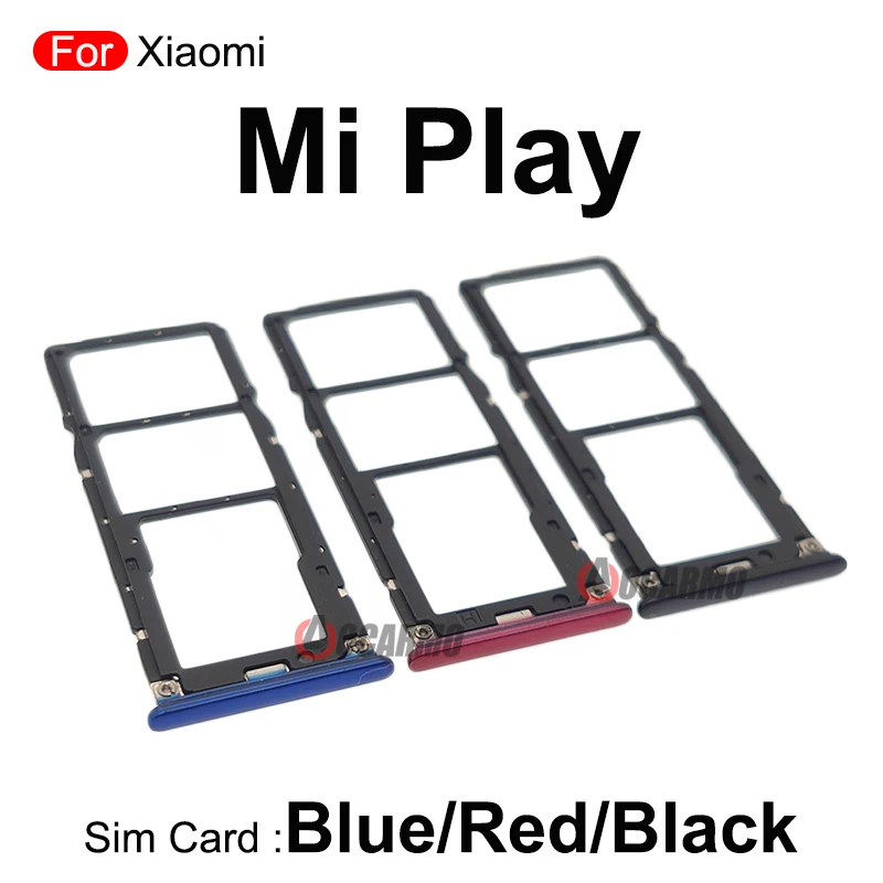 Für xiaomi mi play sim karte sim fach halter adapter buchse ersatzteile