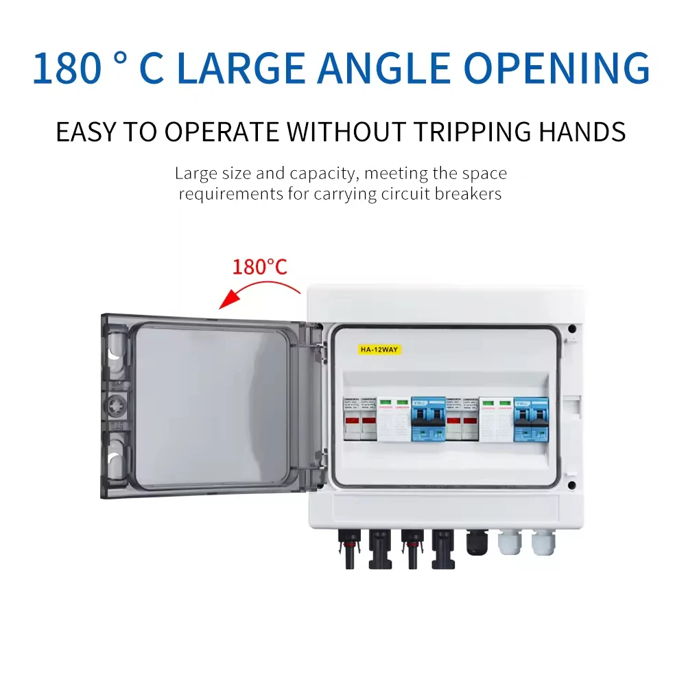 

Solar PV Combiner Box DHLX-PV1/1 500V 1000V 1 input 1 output 1 string for off grid solar energy system
