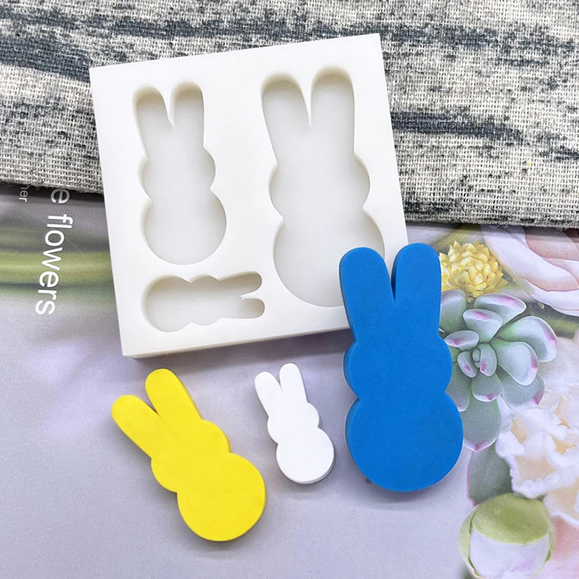 Easter Bunny Silicone Mold Sugarcraft Chocolate Cupcake Baking Mold Fondant Cake Decorating Tools